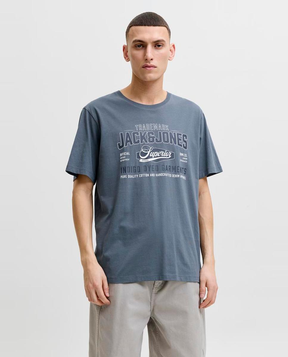 Camiseta de hombre de manga corta - Jack & Jones - Azul Azul-1