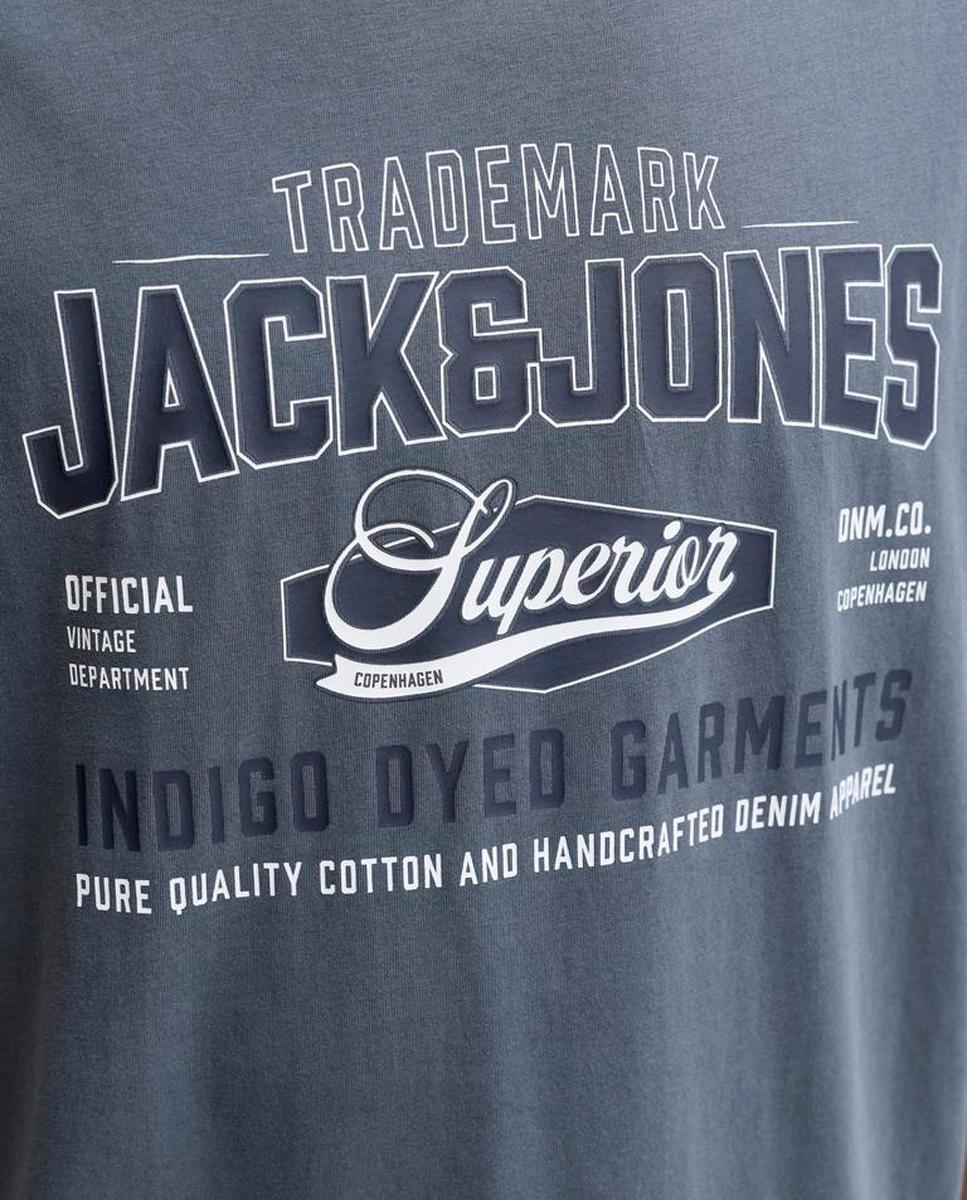 Camiseta de hombre de manga corta - Jack & Jones - Azul Azul-5