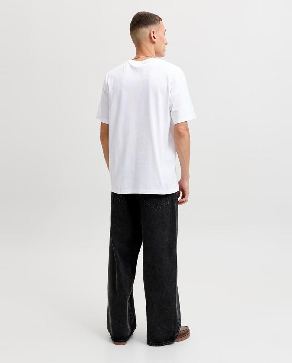 Camiseta de hombre de manga corta - Jack & Jones - Blanco Blanco-2