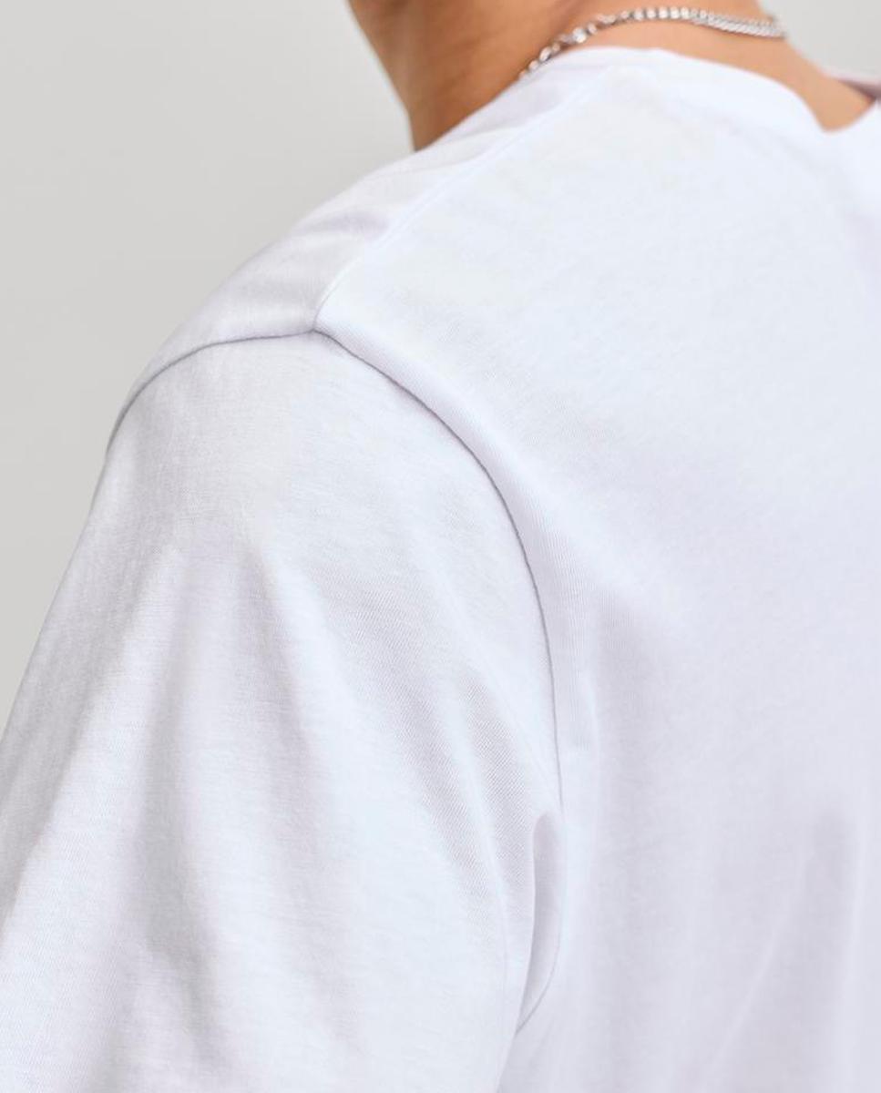 Camiseta de hombre de manga corta - Jack & Jones - Blanco Blanco-5