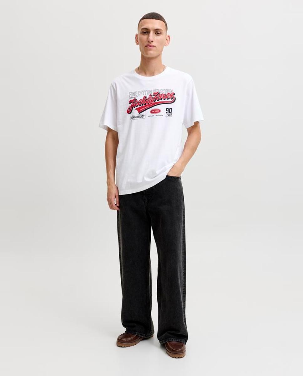 Camiseta de hombre de manga corta - Jack & Jones - Blanco Blanco-7