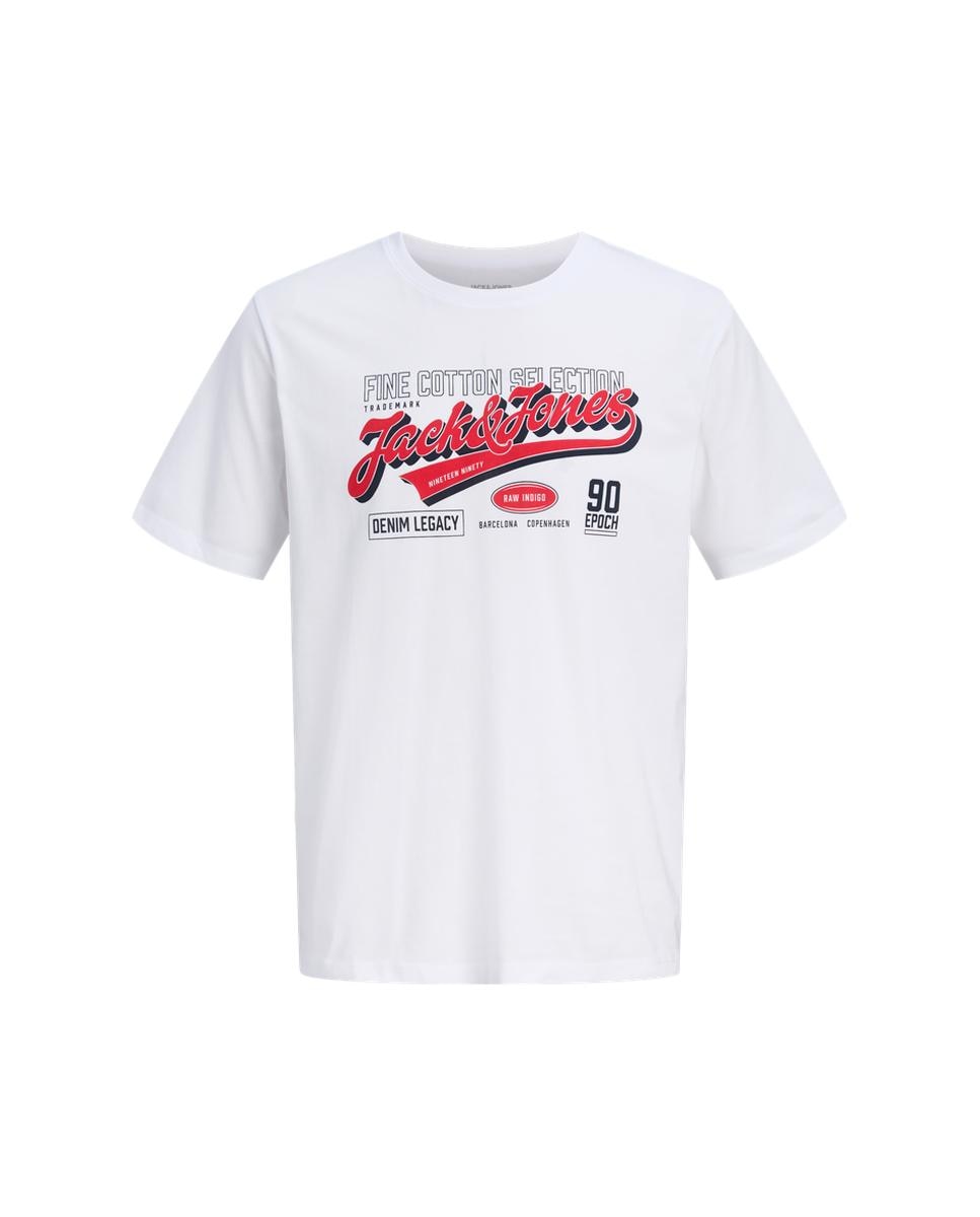Camiseta de hombre de manga corta - Jack & Jones - Blanco Blanco-6
