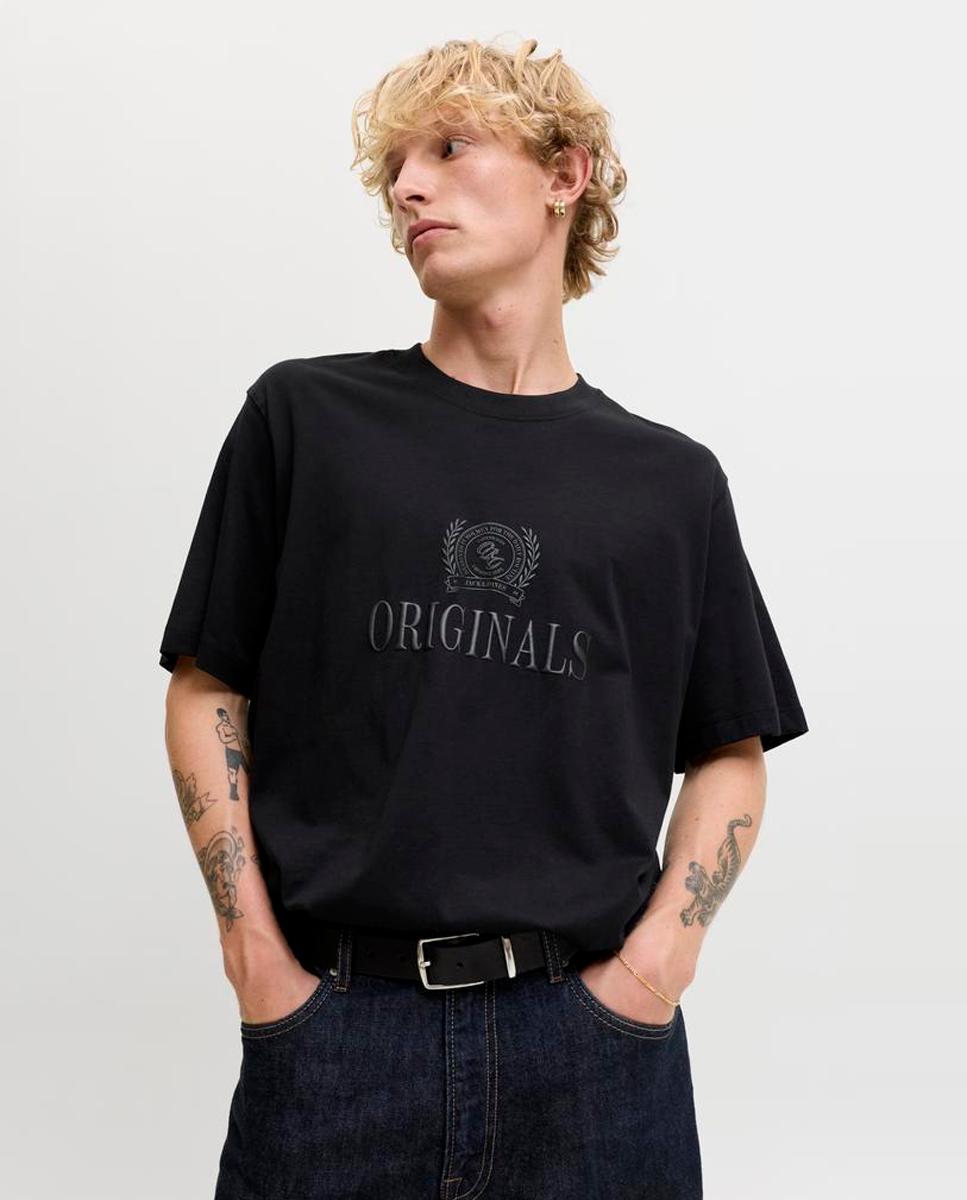 Camiseta de hombre de manga corta - Jack & Jones - Negro Negro-3