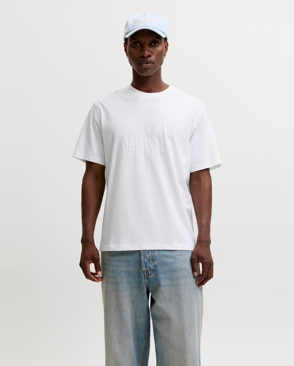 Camiseta de hombre de manga corta - Jack & Jones - Blanco Blanco-1