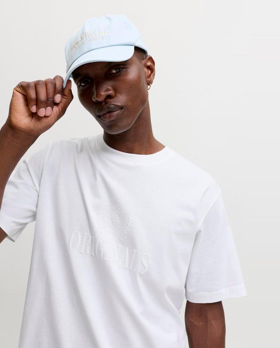 Camiseta de hombre de manga corta - Jack & Jones - Blanco Blanco-4