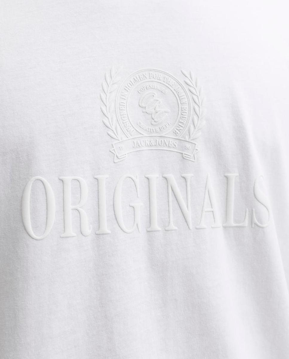 Camiseta de hombre de manga corta - Jack & Jones - Blanco Blanco-5