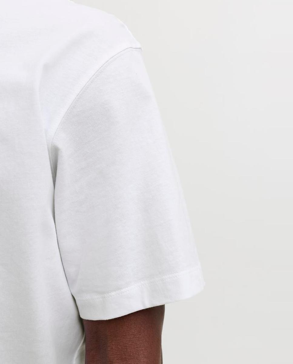Camiseta de hombre de manga corta - Jack & Jones - Blanco Blanco-6