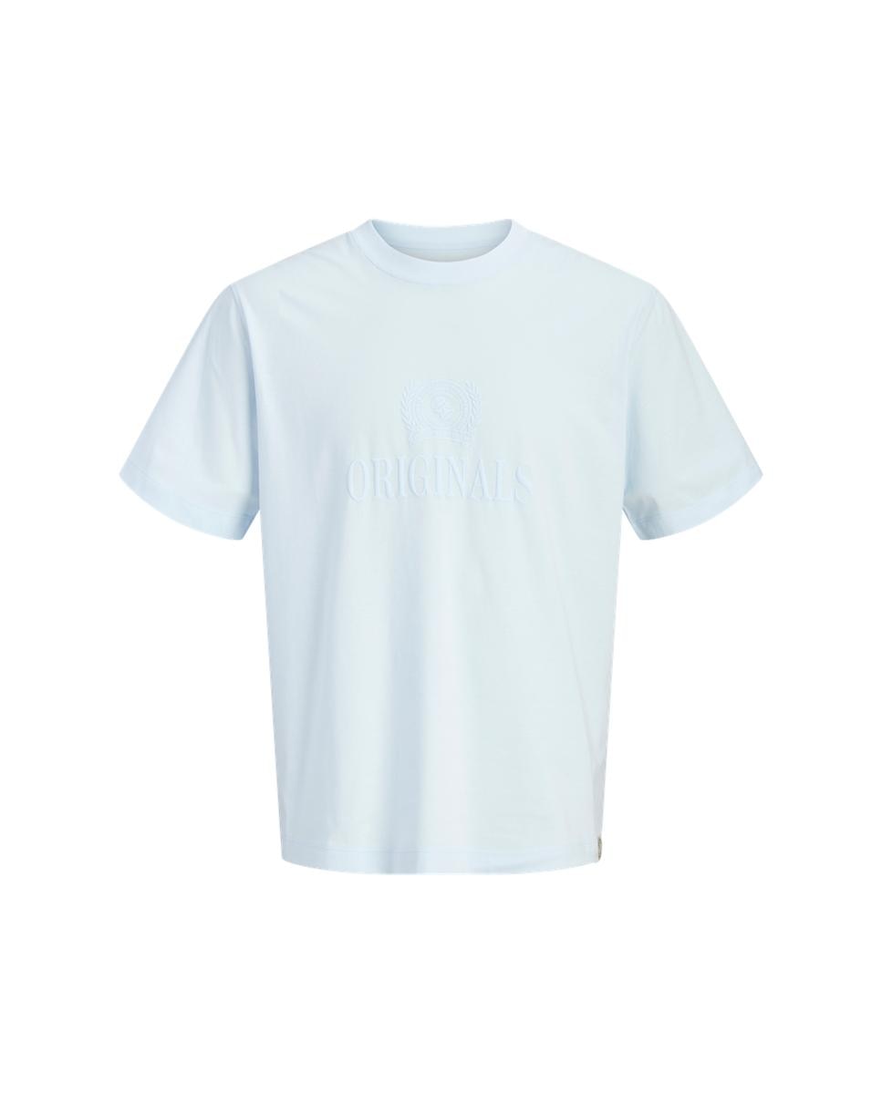 T-shirt de homem de manga curta Azul-claro-6