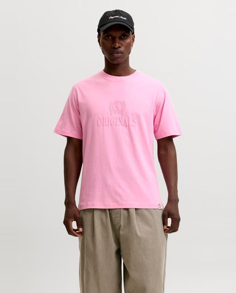 Camiseta de hombre de manga corta - Jack & Jones - Rosa Rosa-1