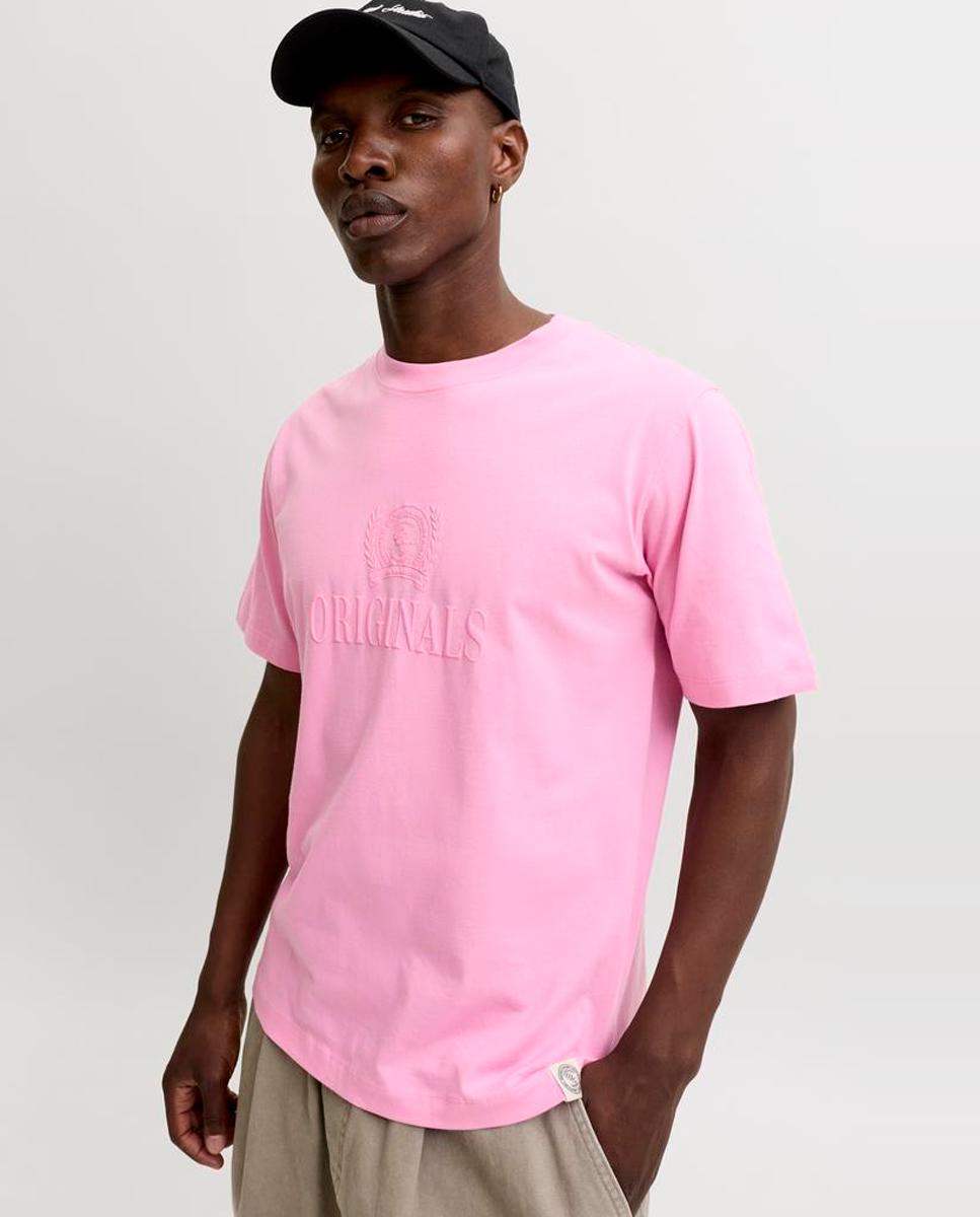 Camiseta de hombre de manga corta - Jack & Jones - Rosa Rosa-3