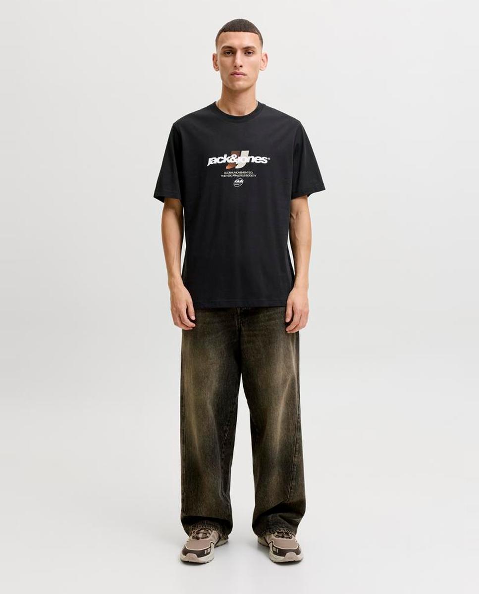 T-shirt de homem de manga curta Preto-8