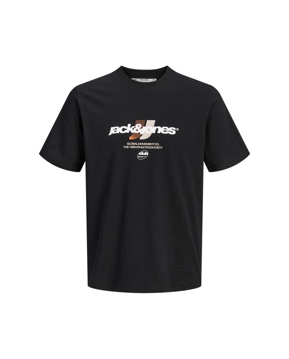 T-shirt de homem de manga curta Preto-6