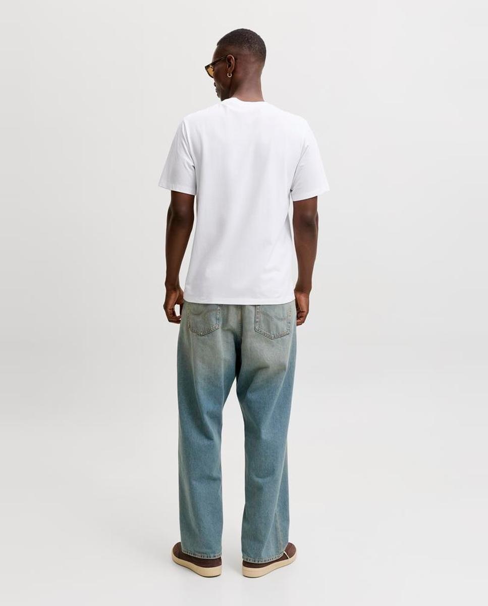 Camiseta de hombre de manga corta - Jack & Jones - Blanco Blanco-2