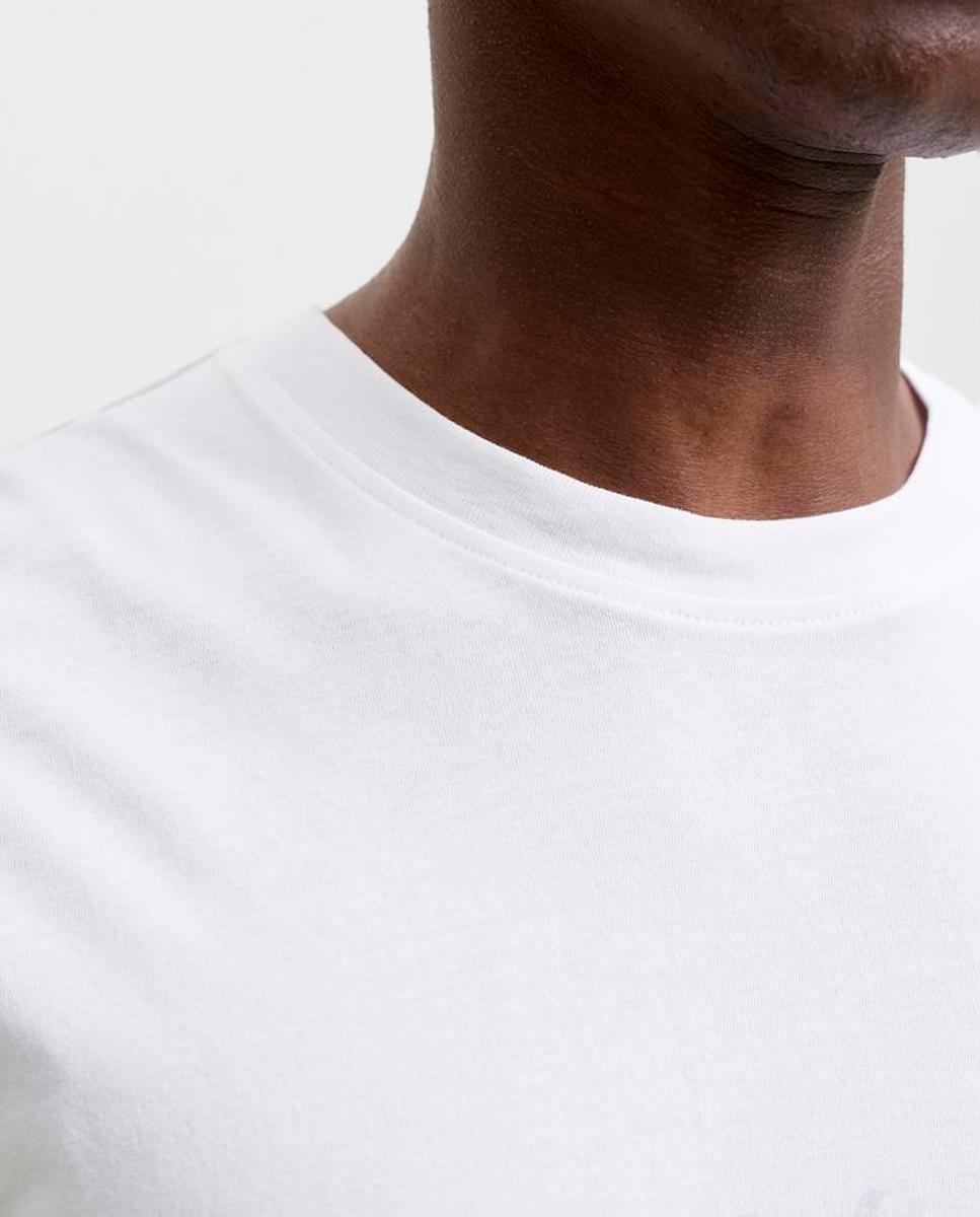 Camiseta de hombre de manga corta - Jack & Jones - Blanco Blanco-5