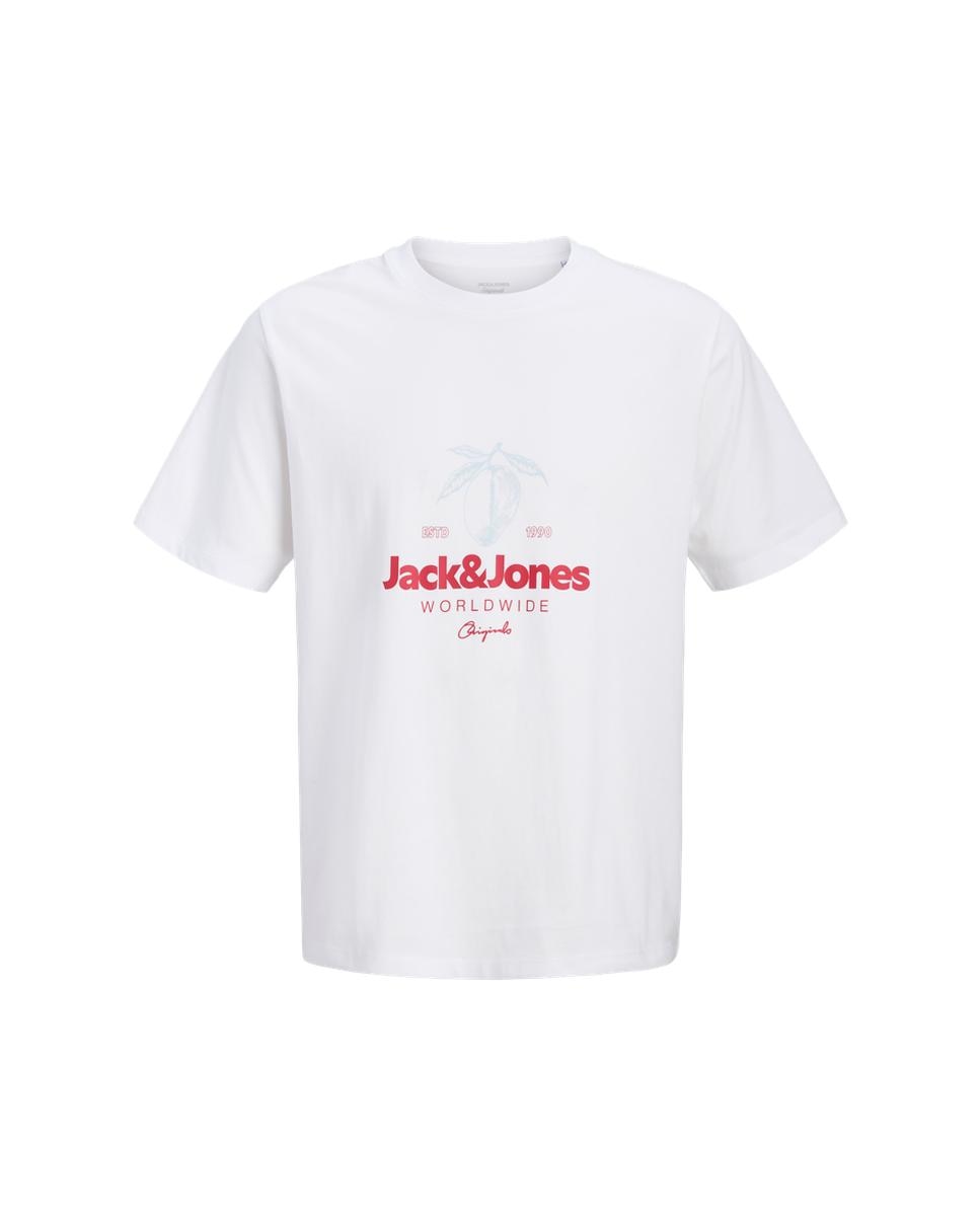 Camiseta de hombre de manga corta - Jack & Jones - Blanco Blanco-6