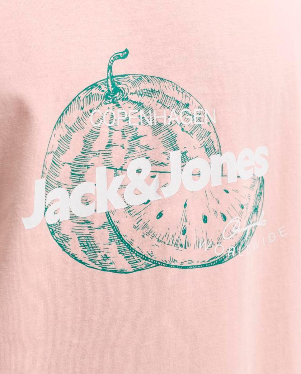 Camiseta de hombre de manga corta - Jack & Jones - Rosa Rosa-5