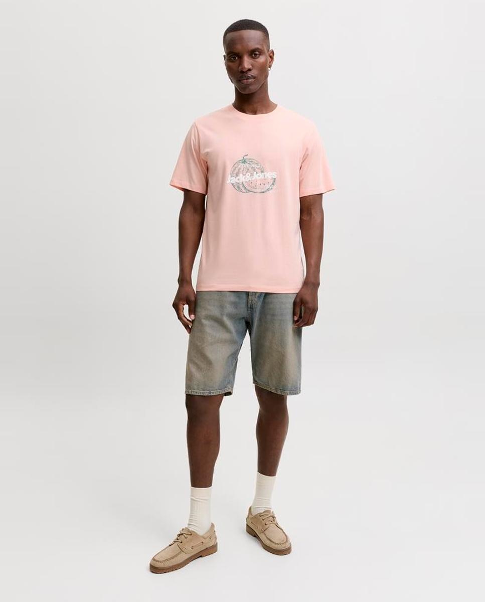 Camiseta de hombre de manga corta - Jack & Jones - Rosa Rosa-8