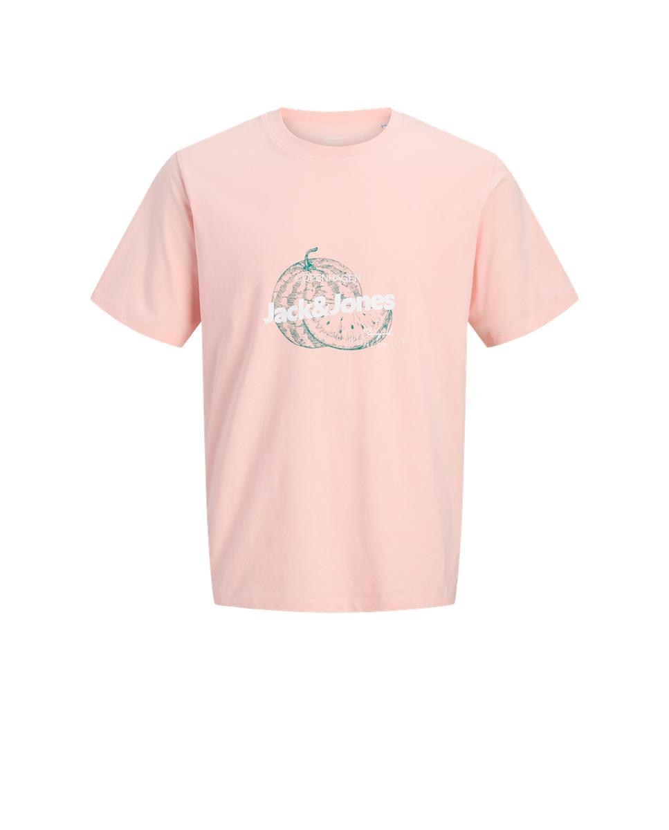 Camiseta de hombre de manga corta - Jack & Jones - Rosa Rosa-6
