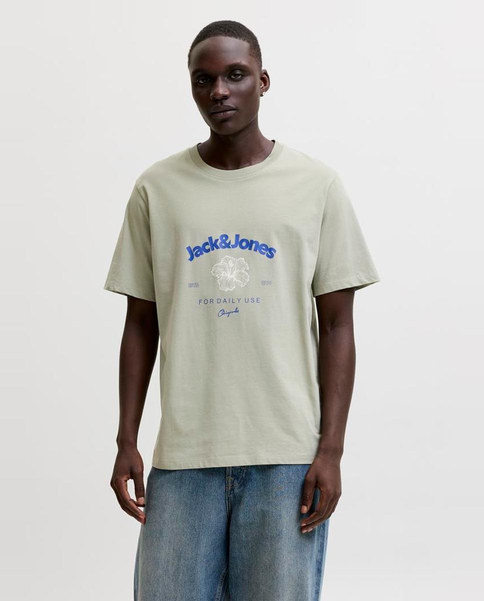 Camiseta de hombre de manga corta - Jack & Jones - Verde Verde-1