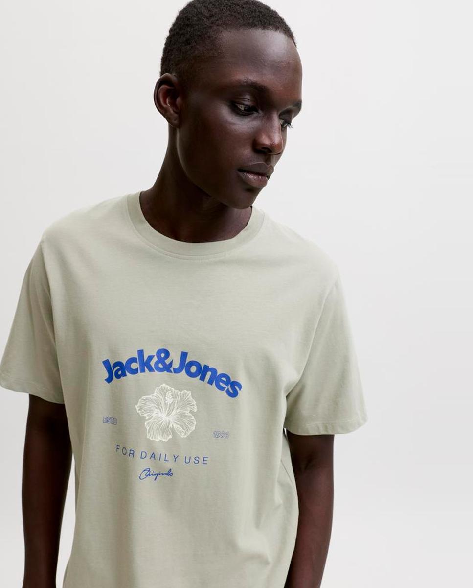 Camiseta de hombre de manga corta - Jack & Jones - Verde Verde-3