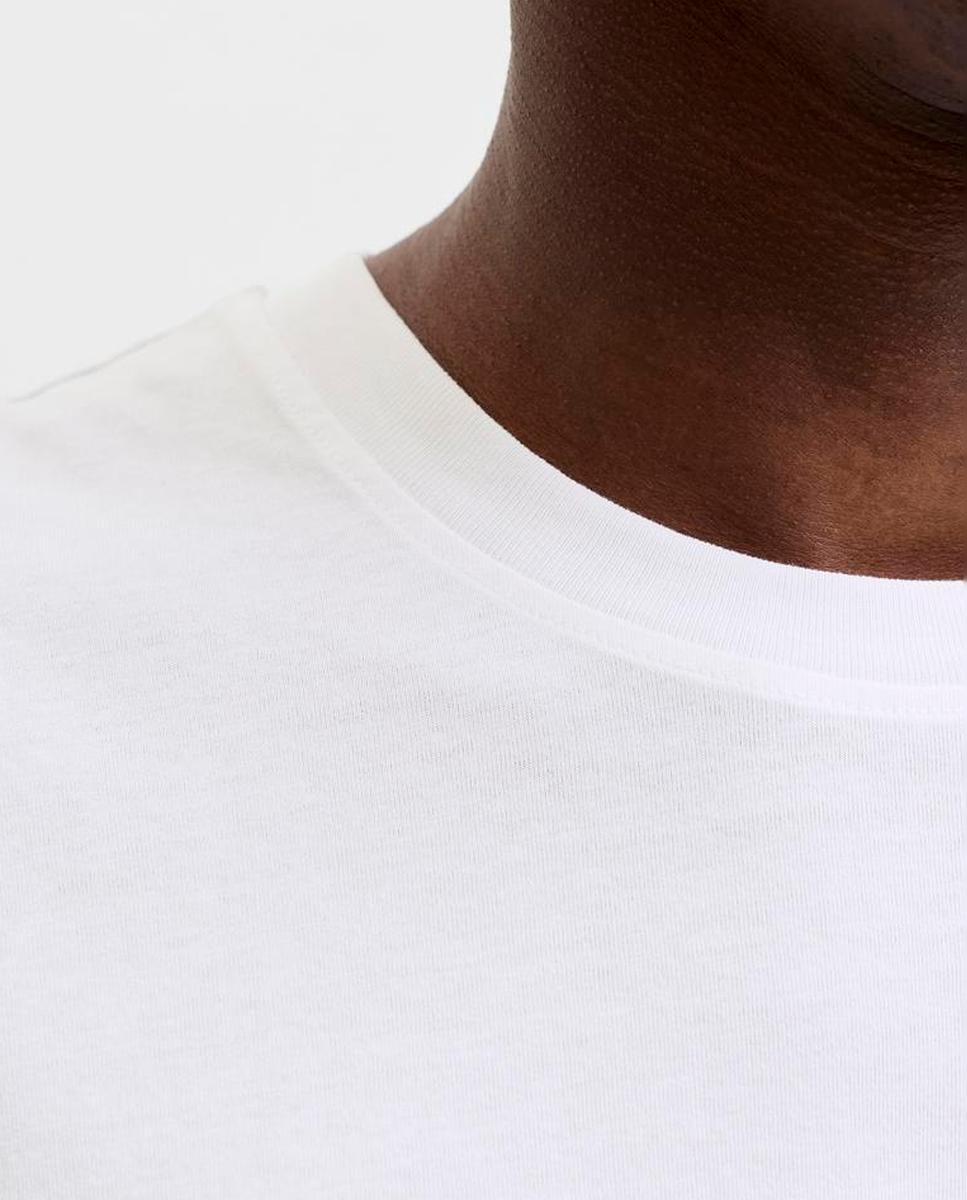 T-shirt de homem de manga curta Branco-5