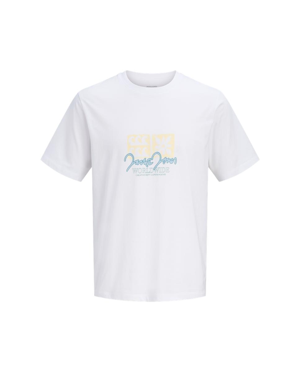 T-shirt de homem de manga curta Branco-6