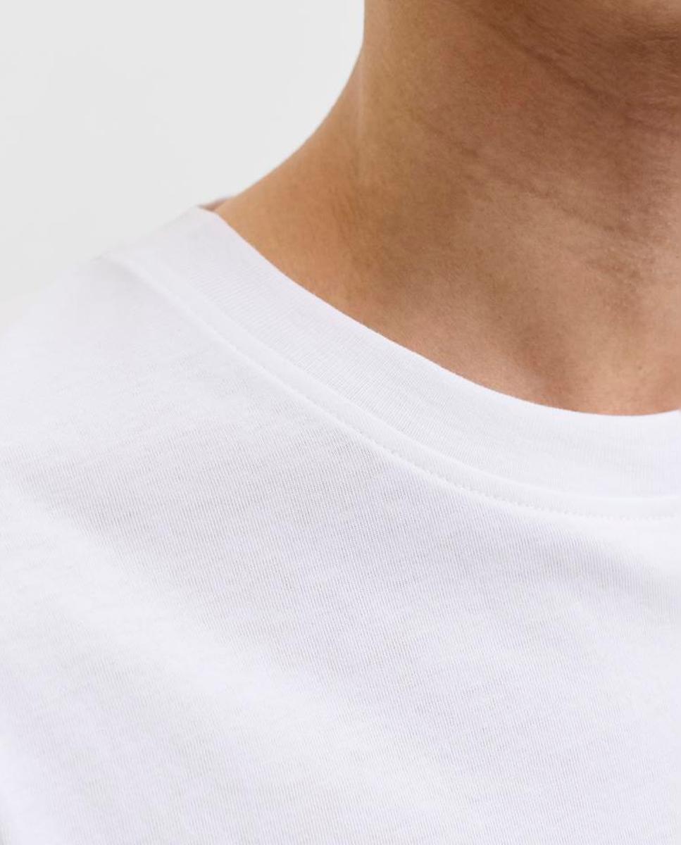 T-shirt de homem de manga curta Branco-5
