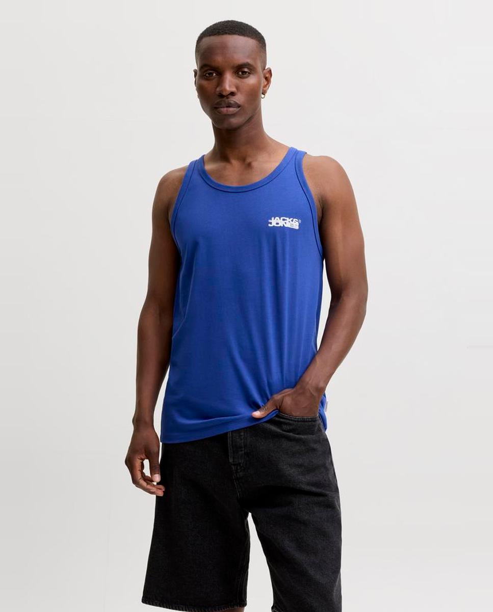 Camiseta de hombre sin mangas - Jack & Jones - Azul Azul-1