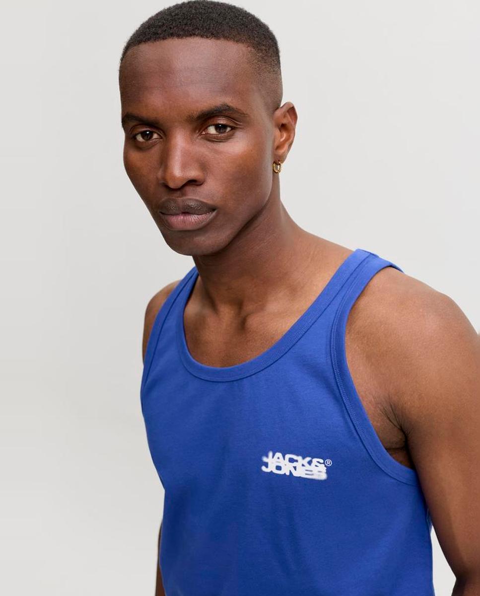 Camiseta de hombre sin mangas - Jack & Jones - Azul Azul-3