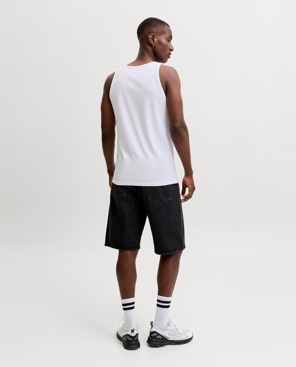 T-shirt sem mangas Branco-2