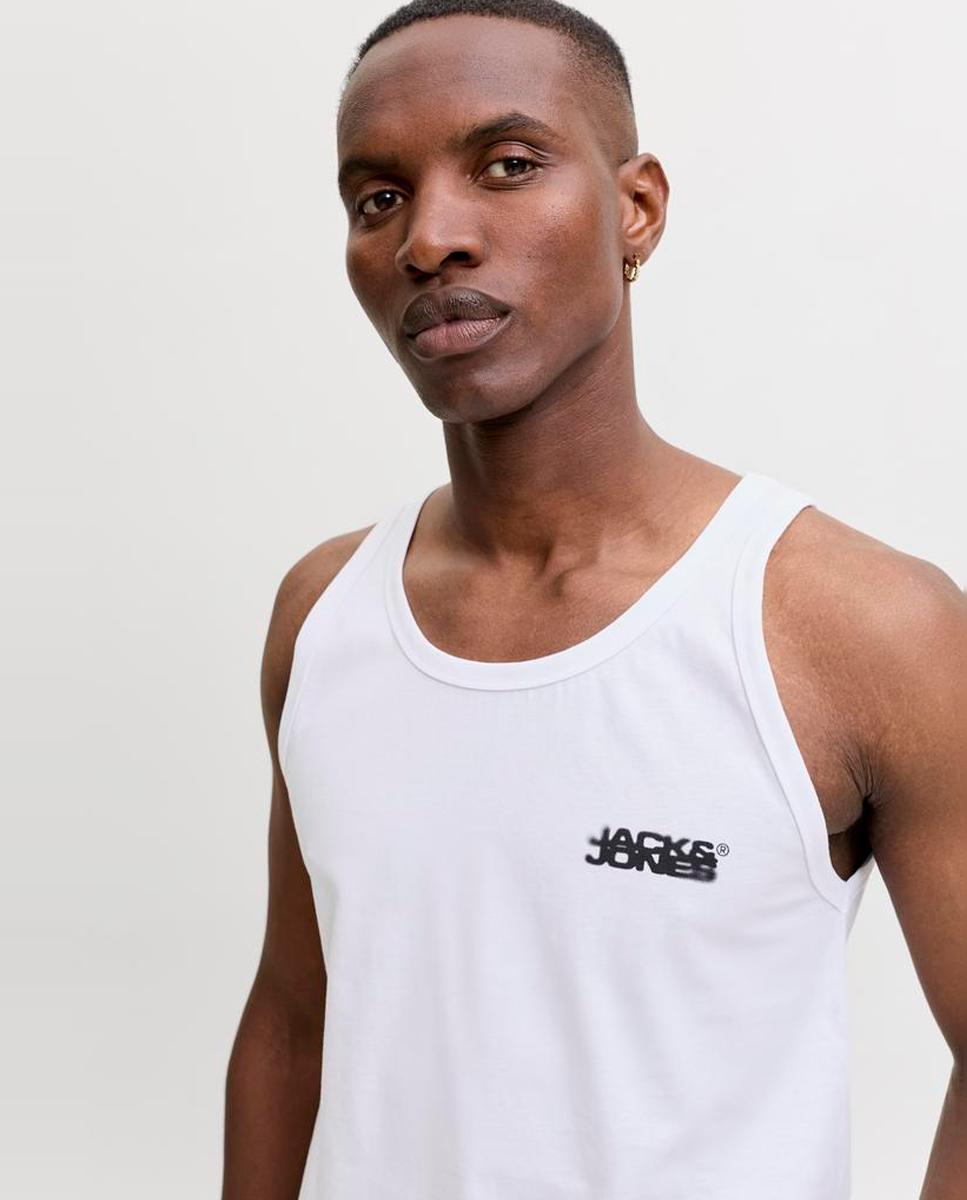 T-shirt sem mangas Branco-3