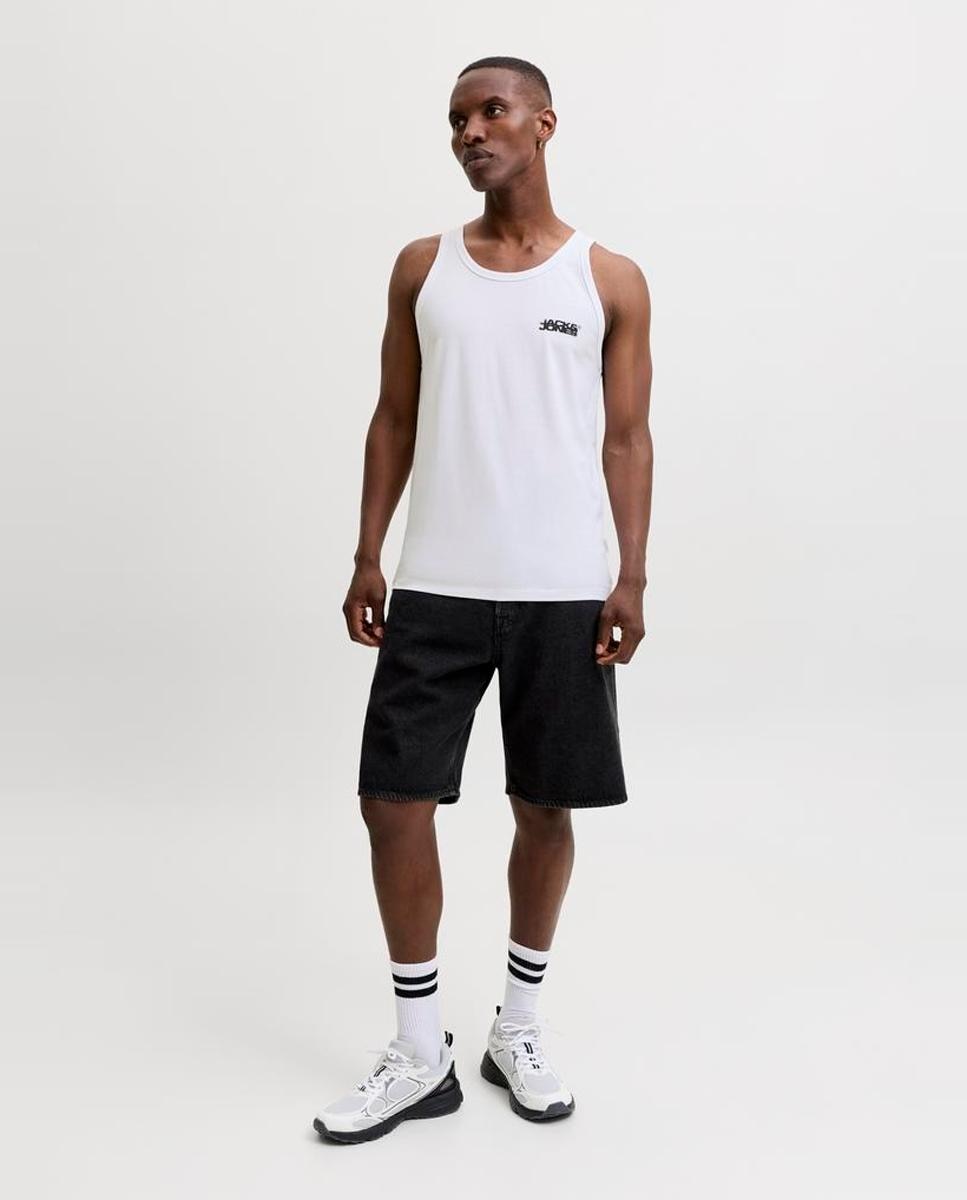 T-shirt sem mangas Branco-9