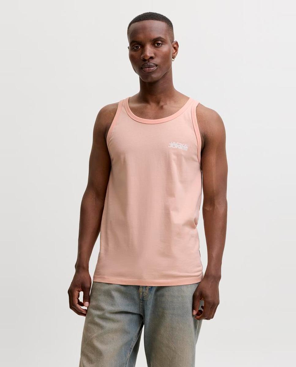 T-shirt sem mangas Rosa-1