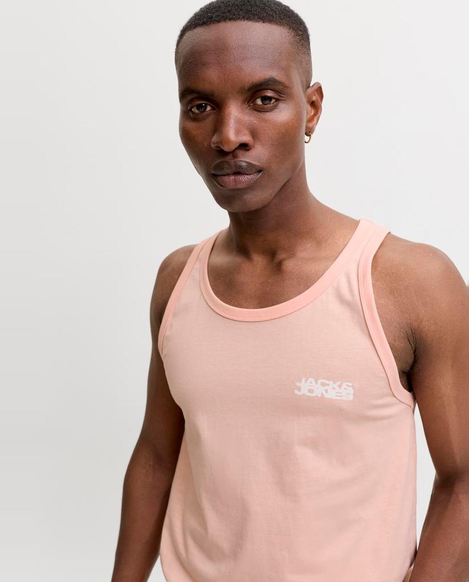 T-shirt sem mangas Rosa-3