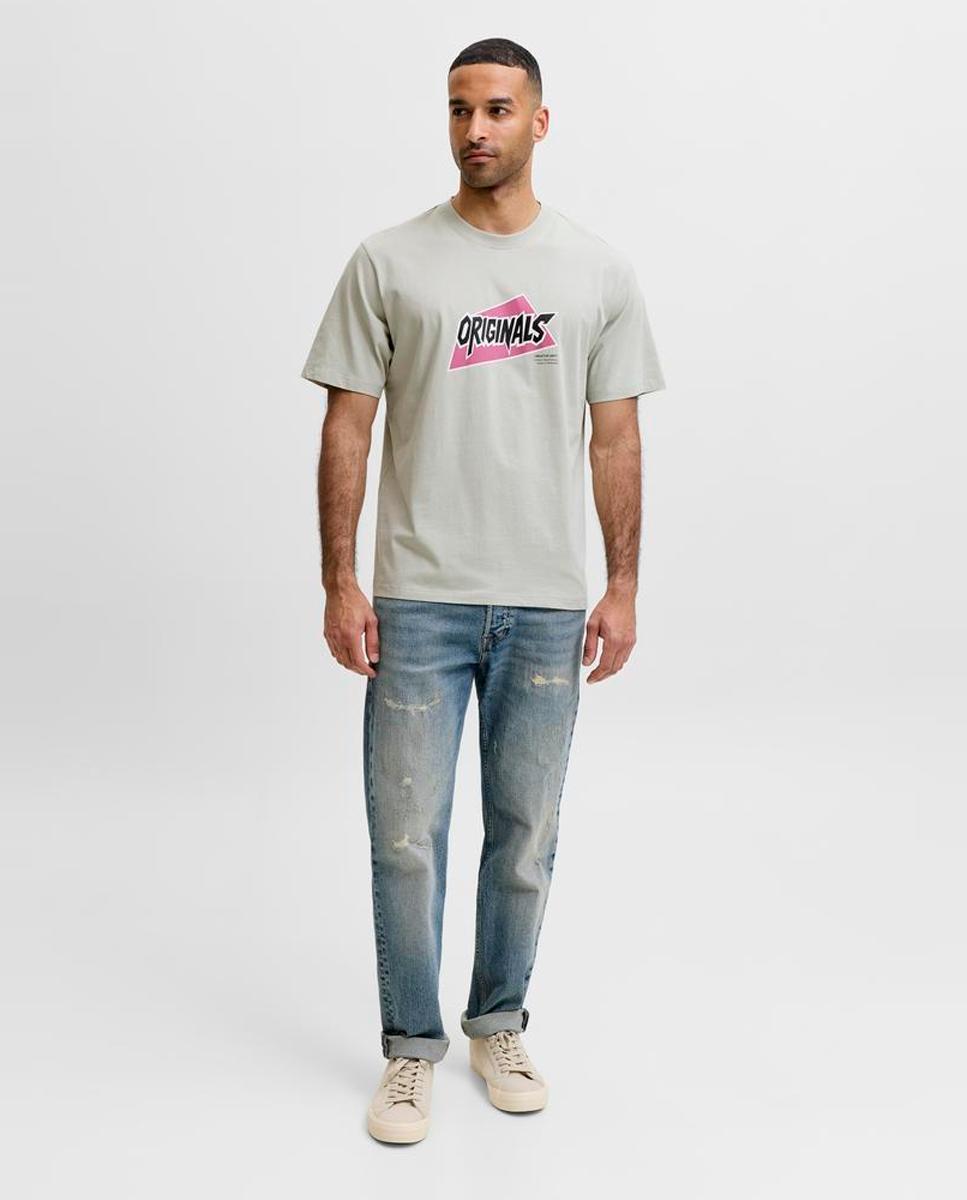 T-shirt de homem de manga curta Cinzento-9