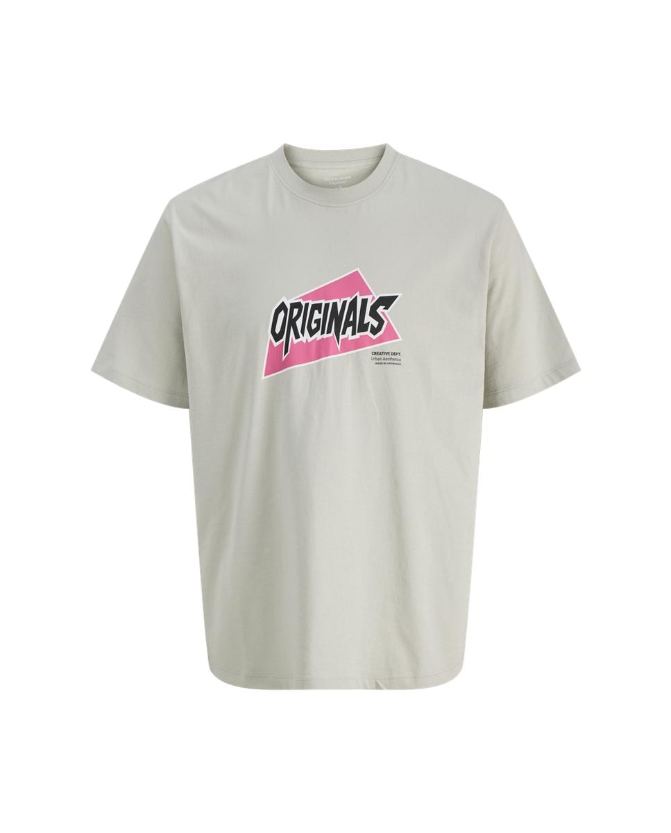 T-shirt de homem de manga curta Cinzento-7