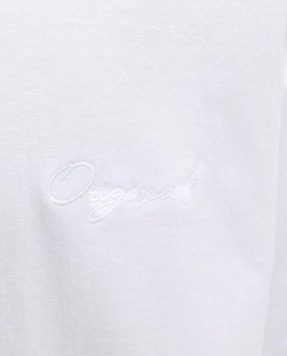 T-shirt de Manga Curta com Backprint Branco-5