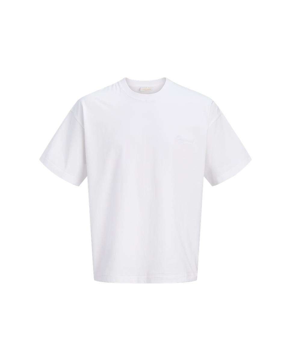 T-shirt de Manga Curta com Backprint Branco-6