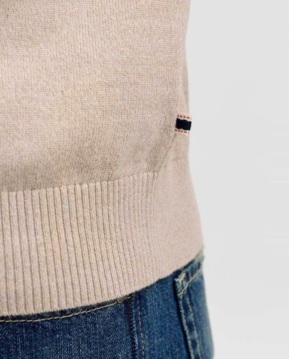 Polo básico de hombre de manga larga - Jack & Jones - Crema Crema-5