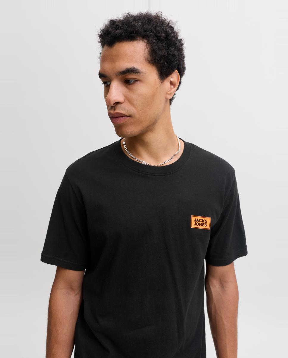 T-shirt de Manga Curta Preto-3