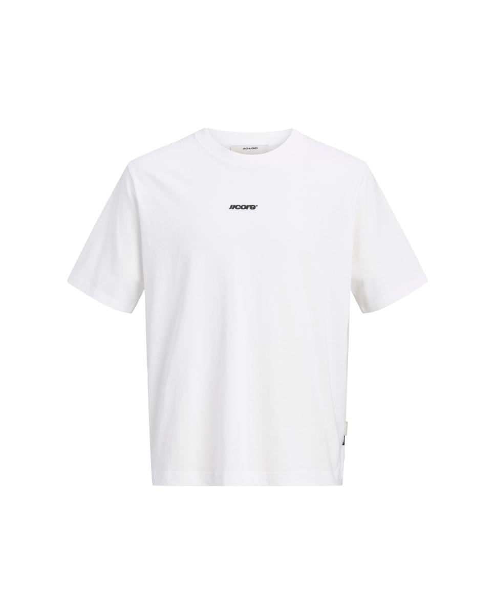 T-shirt para Homem de Manga Curta e Estampado Traseiro Branco-6