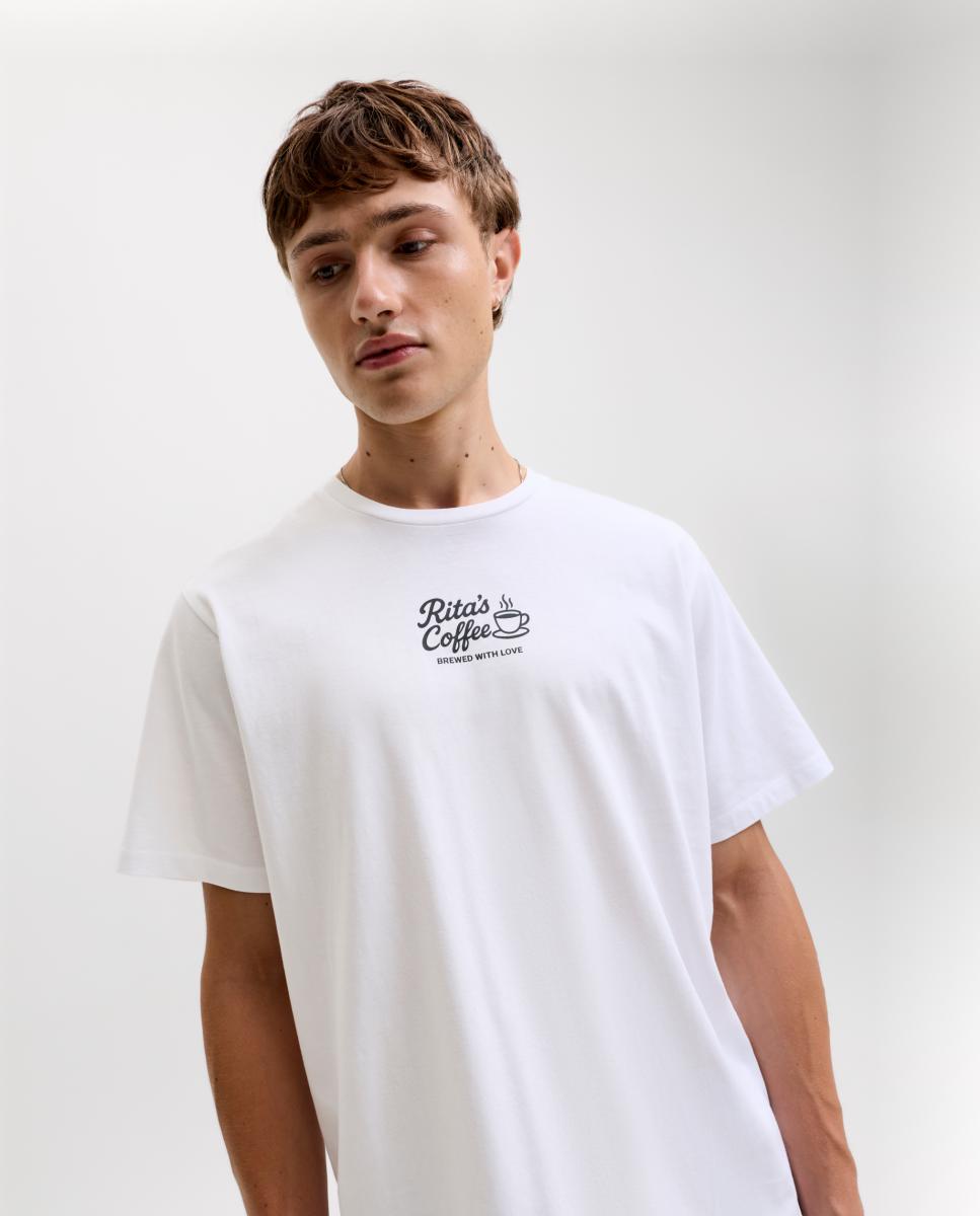 T-shirt de Manga Curta Branco-3