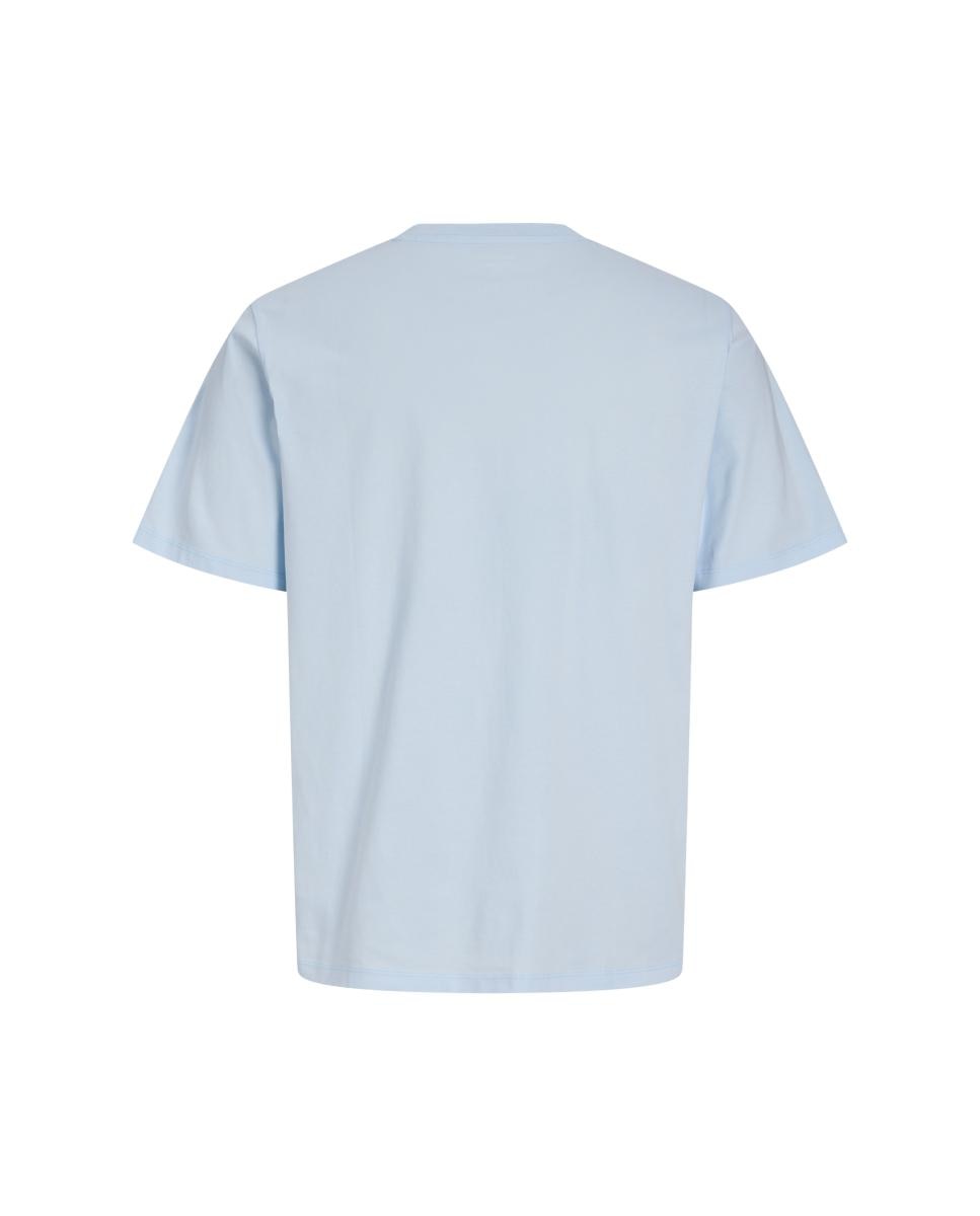 T-shirt de Manga Curta Azul-claro-7