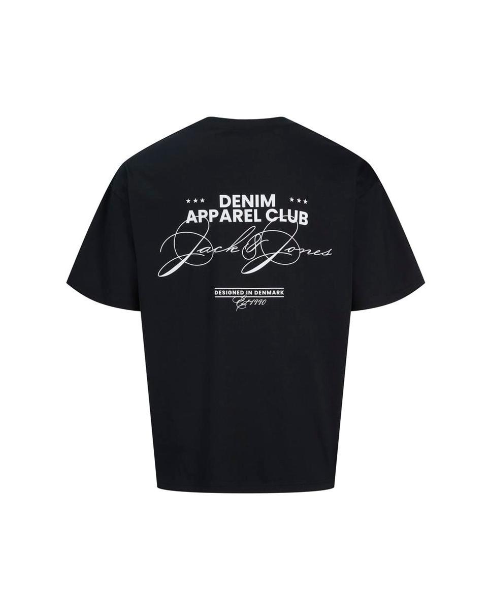 Camiseta de hombre de manga corta con print trasero - Jack & Jones - Negro Negro-2
