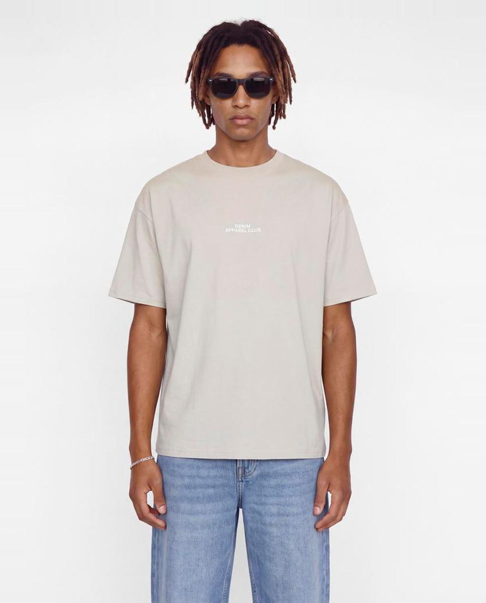 Imagen 0 de Camiseta de hombre de manga corta con print trasero Beige