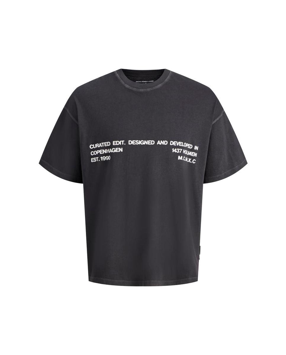 Camiseta de hombre de manga corta con print trasero - Jack & Jones - Negro Negro-1