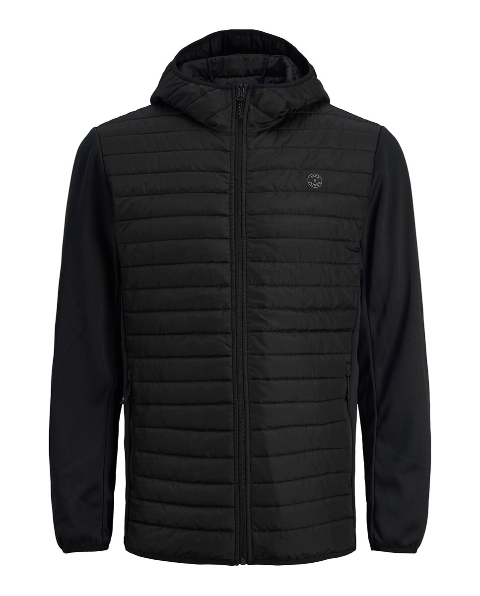 Imagen 6 de Chaqueta híbrida de hombre con capucha - Jack & Jones - Negro Negro