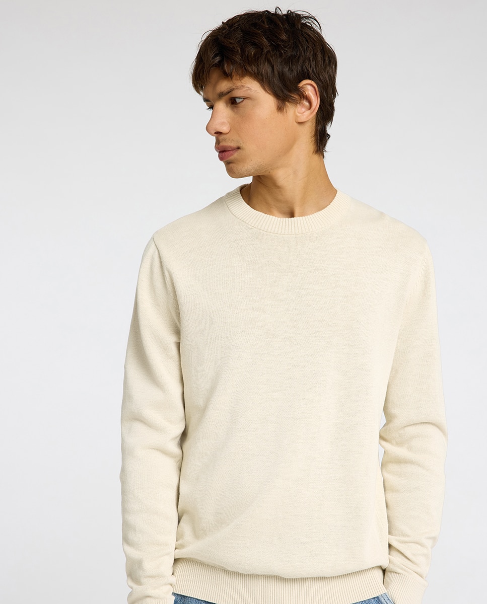 Imagen 3 de Jersey hombre cuello caja - Selected - Blanco Blanco