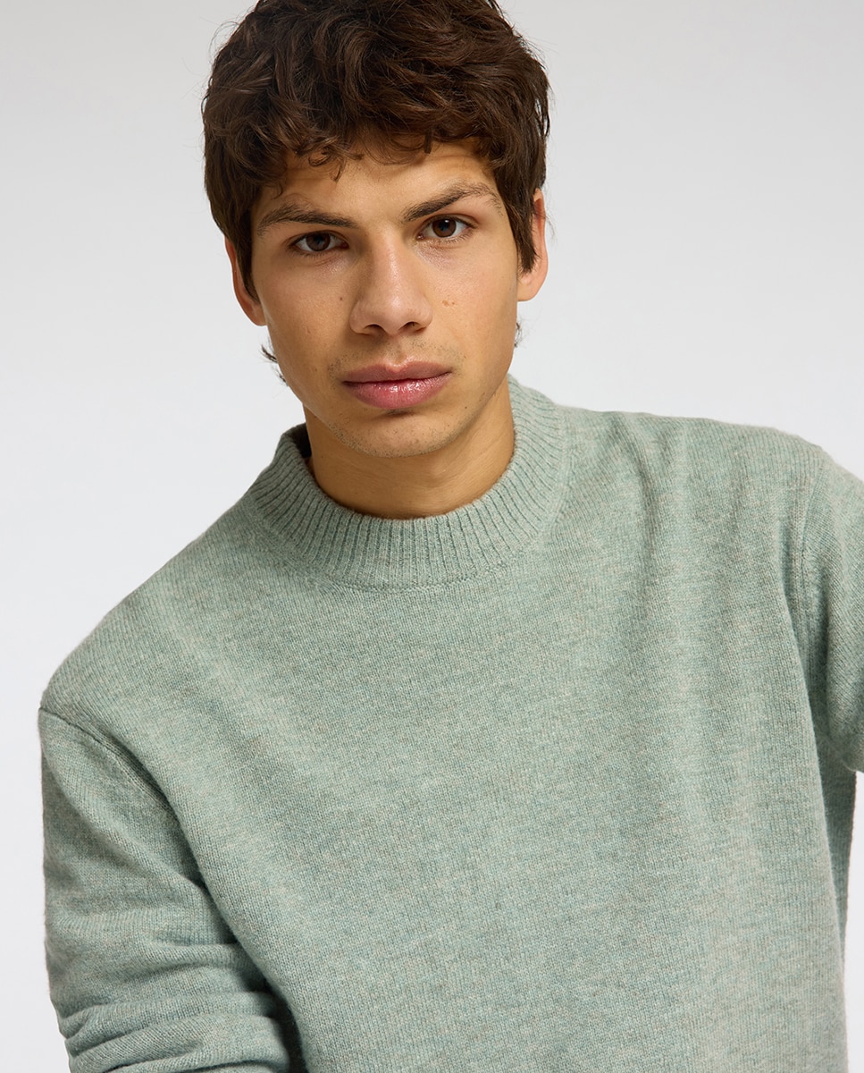 Imagen 3 de Jersey hombre cuello caja - Selected - Verde claro Verde claro