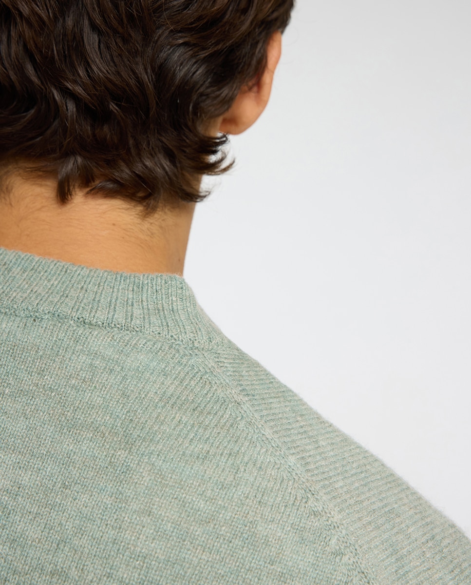 Imagen 4 de Jersey hombre cuello caja - Selected - Verde claro Verde claro